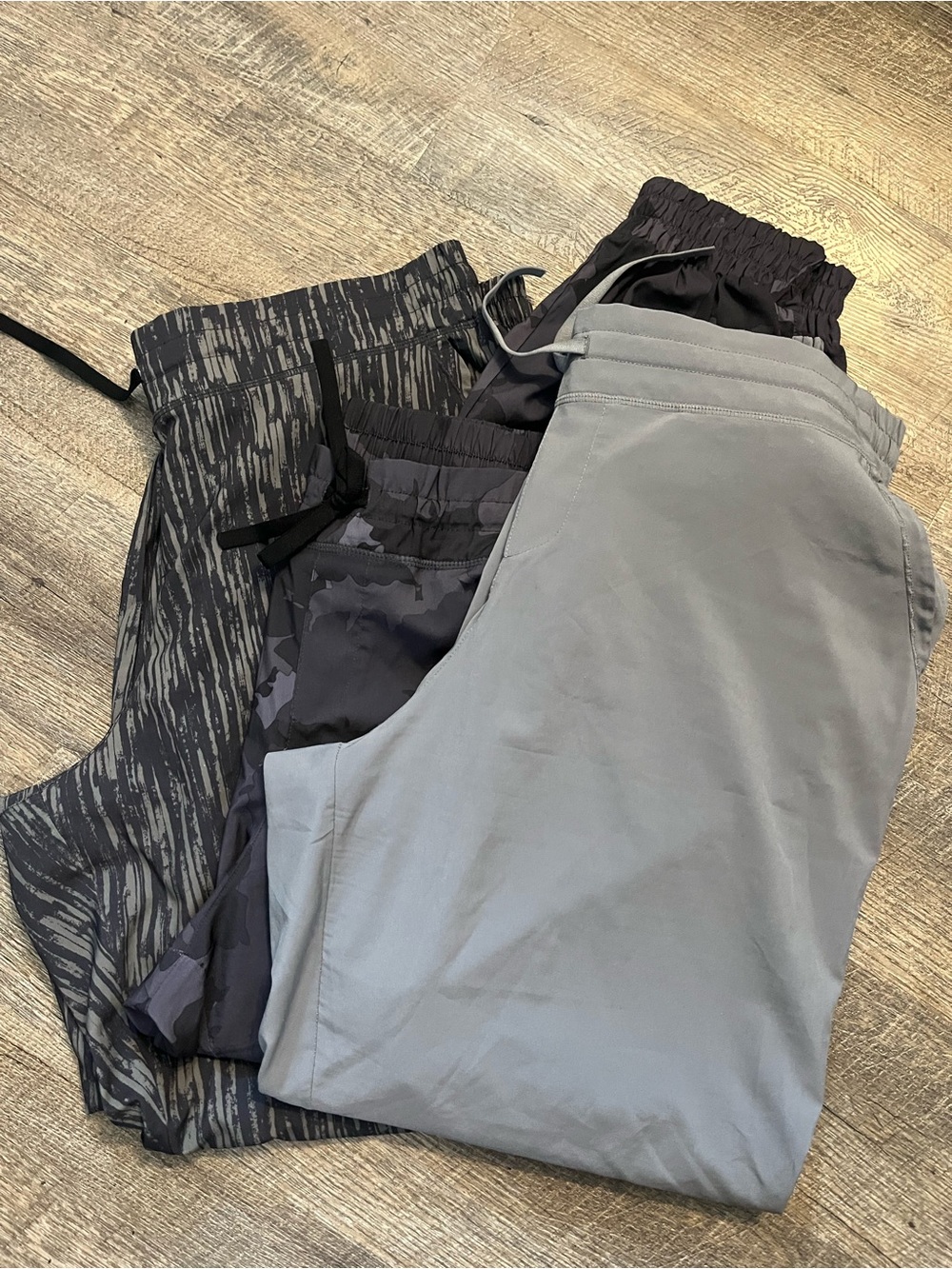 32 Cool 3pc Women’s XLarge Camouflage Jogger Pants - Black/Grey